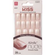 Kiss Salon Acrylic Nude French Nails KAN03C