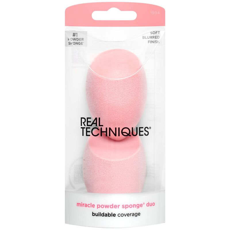 real techniques miracle powder sponge duo