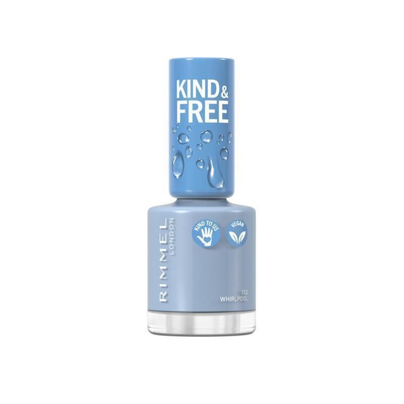 rimmel kind & free nail polish 152  tidal wave blue