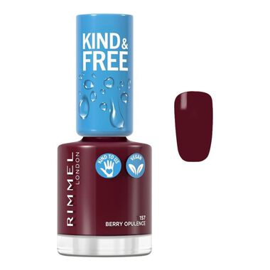 rimmel kind & free nail polish 157  berry opulence