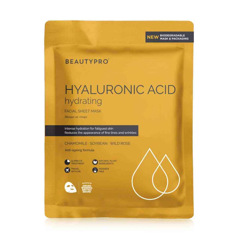 beautypro hyaluronic acid gold foil mask